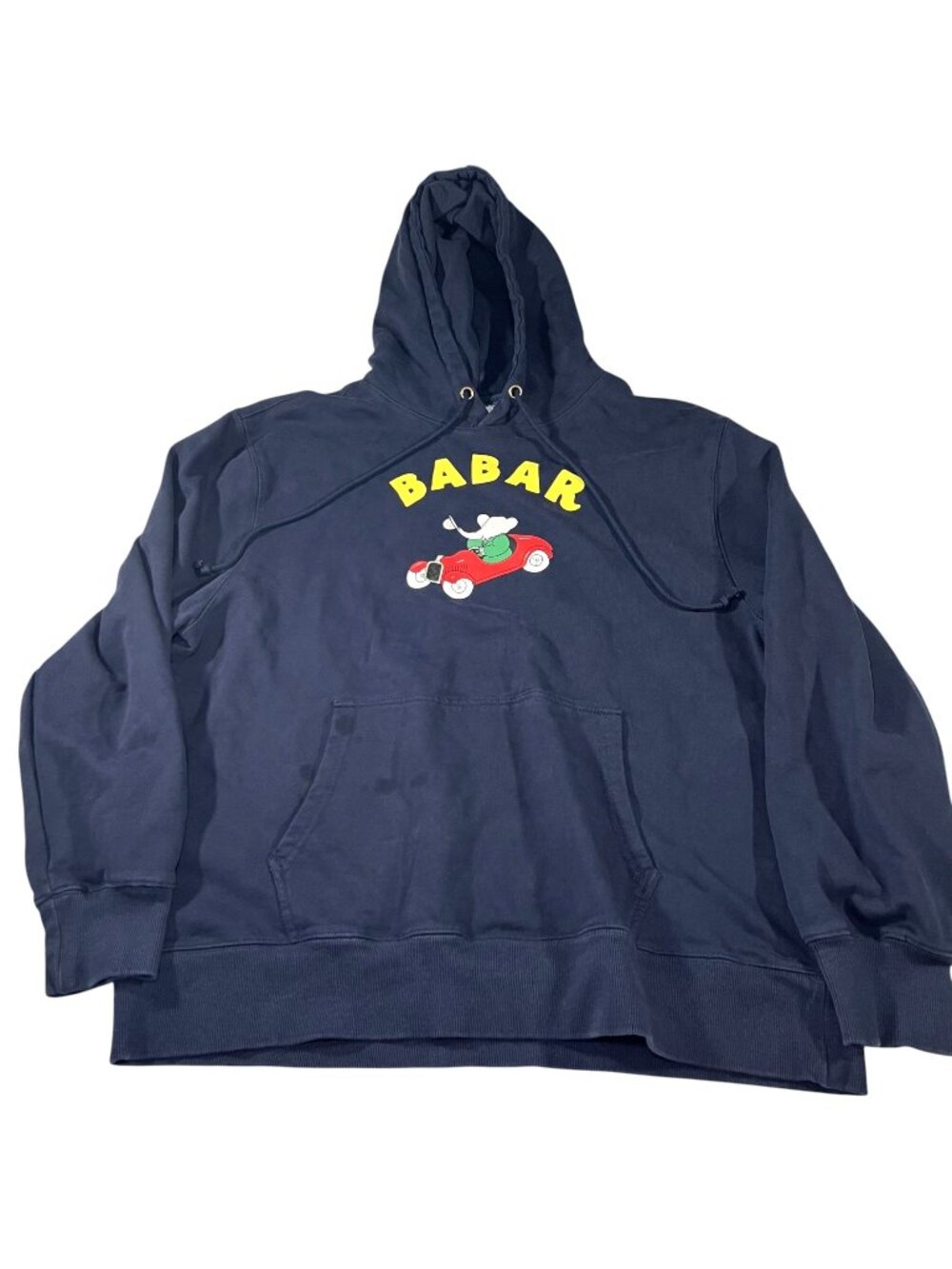 Rowing Blazers x Babar Womens Sportscar Navy Blue Hoodie Size XL Read Desc